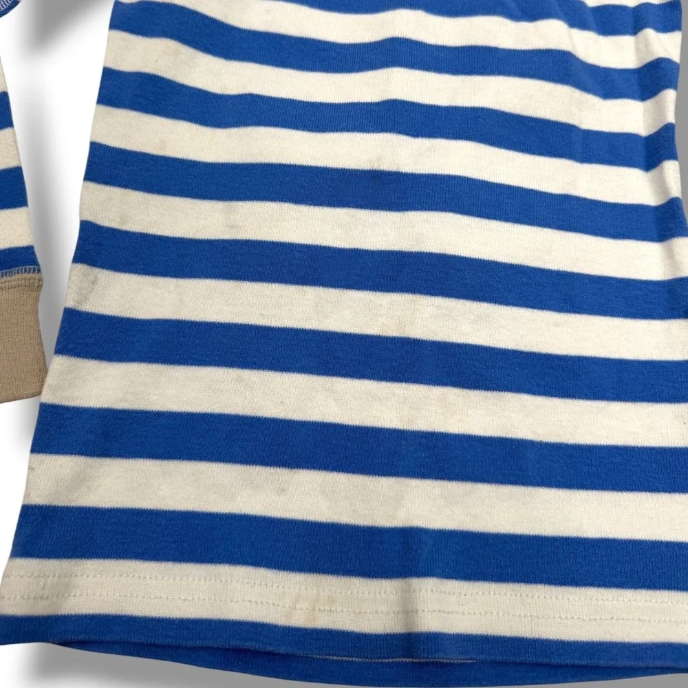 Star Wars‎ R2-D2 Pajama Top Boys Sz 6 Blue White Striped Long Sleeve Droid Shirt